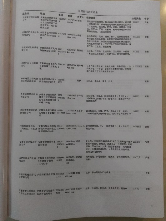 中國日化企業(yè)黃頁可開展精準(zhǔn)營銷，電話營銷、郵件營銷、傳真營銷等等多管齊下，圓您銷售冠軍夢